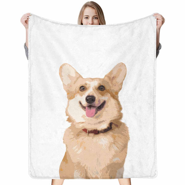 Custom Cute Dog Blanket