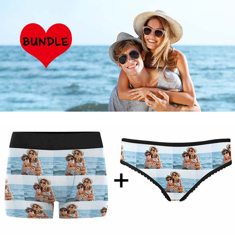 Custom Couple Photo Love Underwear Pack