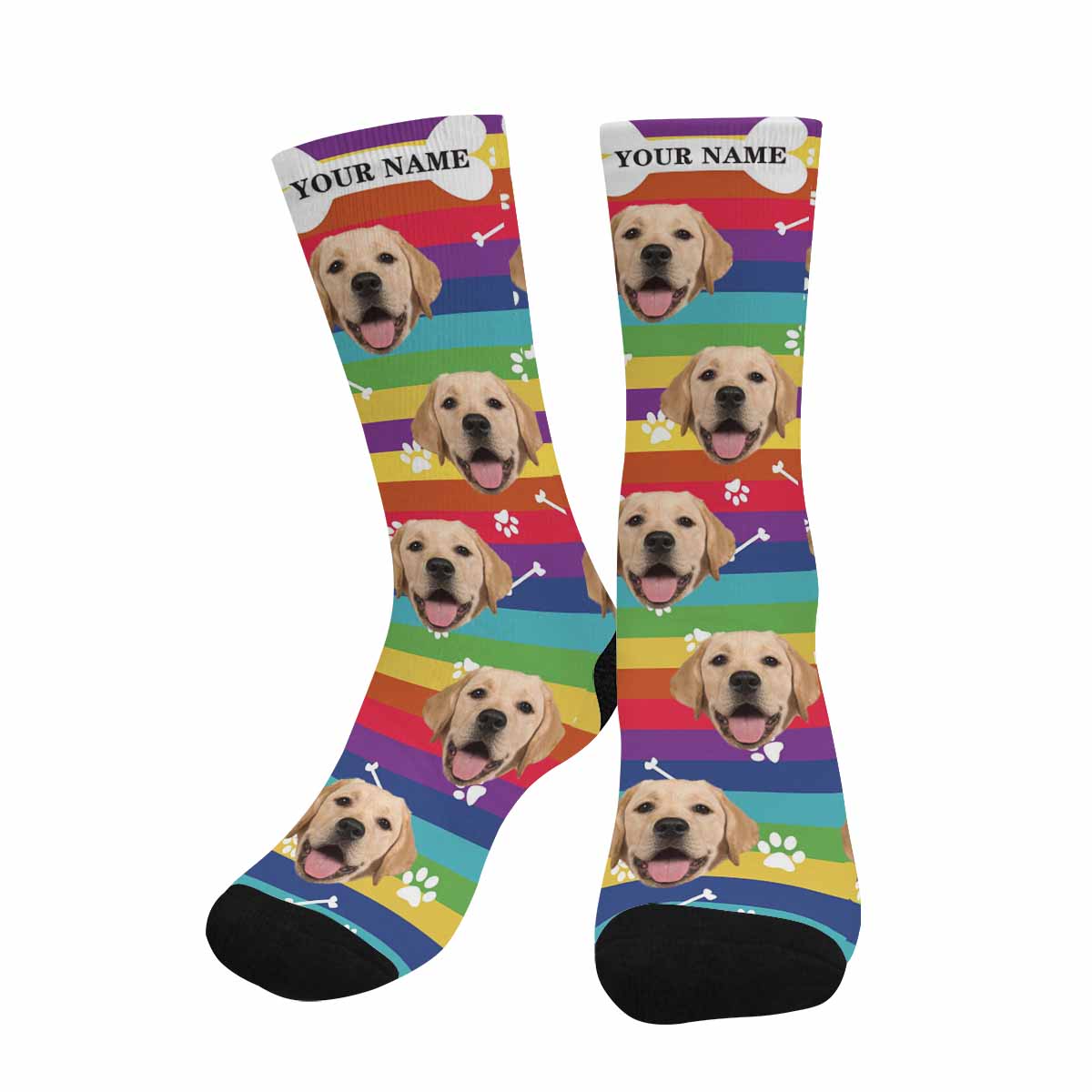 Custom Dog Face Socks