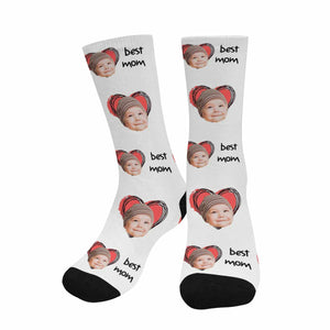 Custom Face Best Mom Socks