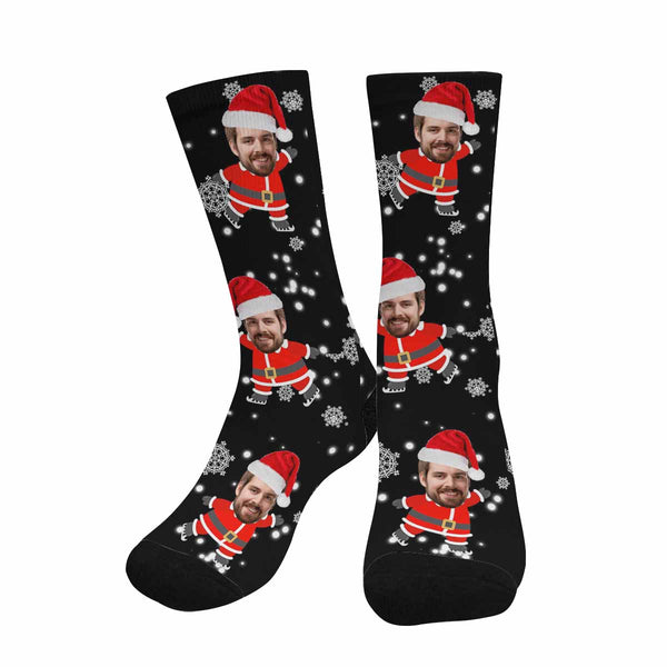 Custom Face Santa Claus Socks
