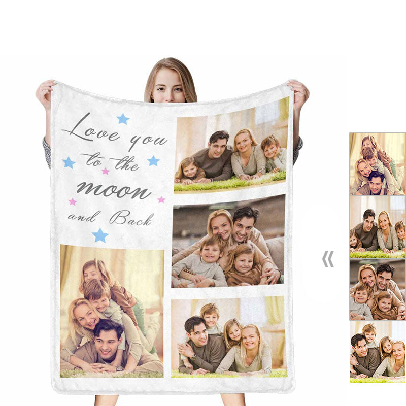 Custom Photo Moon Blanket