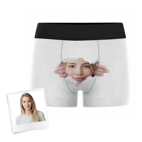 Custom Face Tear Men's Boxer Briefs