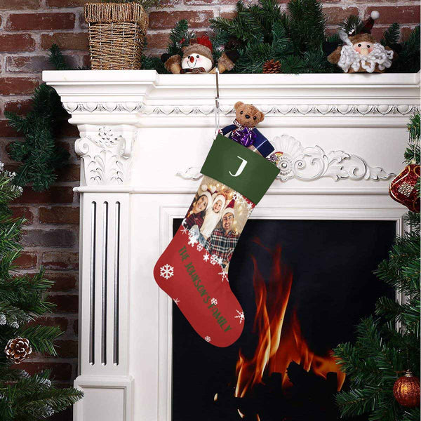 Custom Photo Family Christmas Stocking