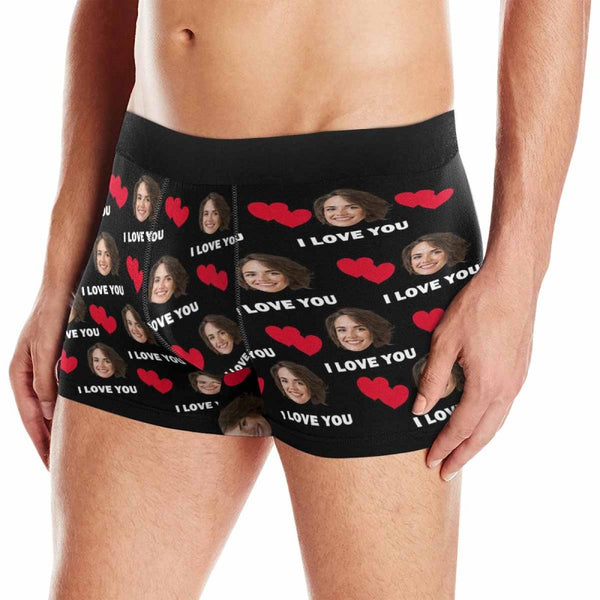 Custom Couple Face I Love You Underwear Pack