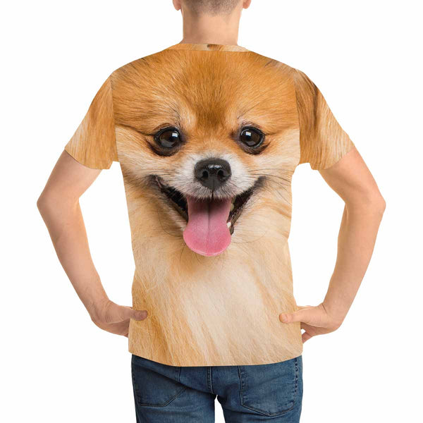 Custom Dog Face Men's T-shirt