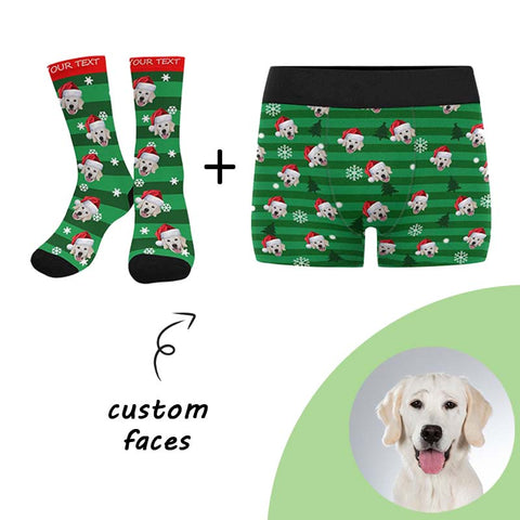 Custom Christmas Socks + Boxer Pack