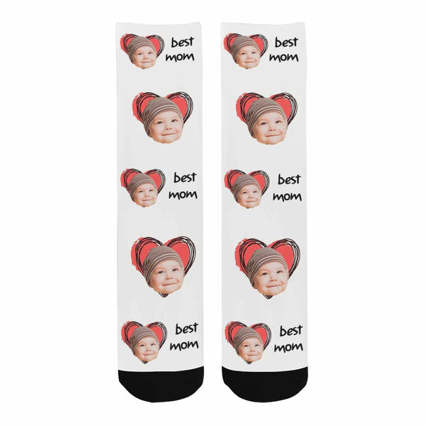 Custom Face Best Mom Socks