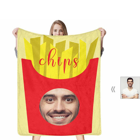Custom Face Chips Blanket