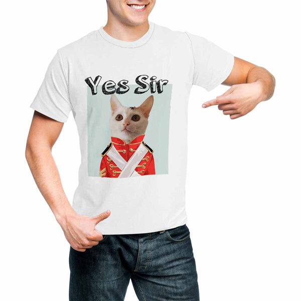 Custom Pet Face Men's T-shirt