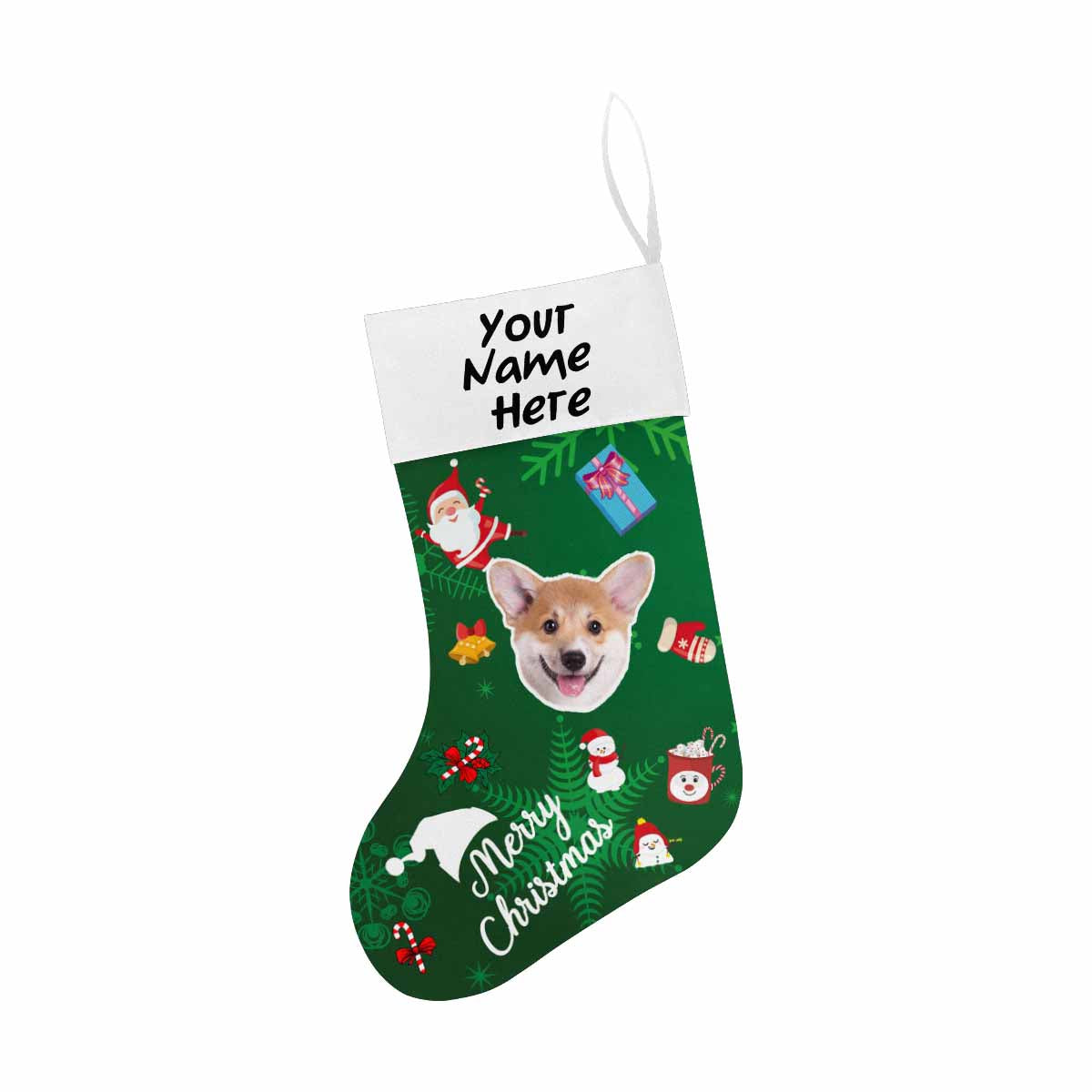 Custom PupFace Christmas Stocking