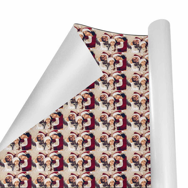 Custom  Photo Christmas Gift Wrapping Paper