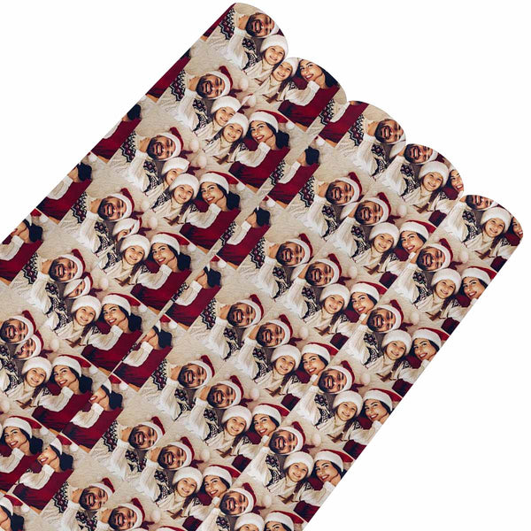 Custom  Photo Christmas Gift Wrapping Paper