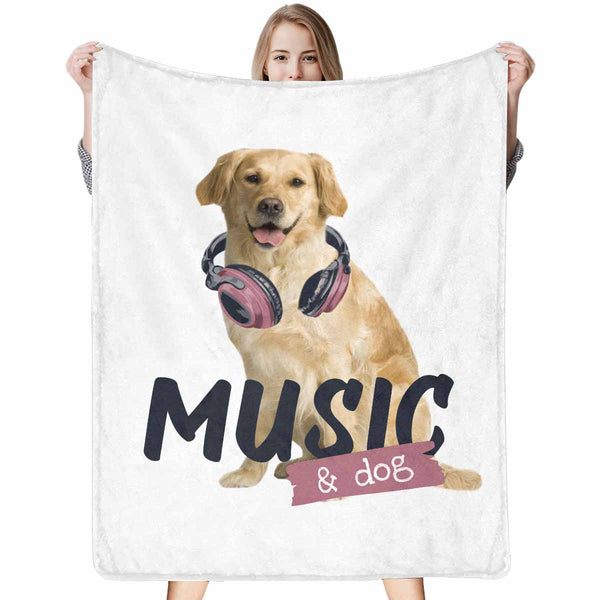 Custom Dog Music Blanket