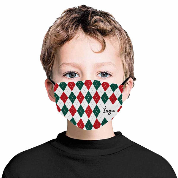 Custom Your Logo Christmas Fabric Mouth Mask