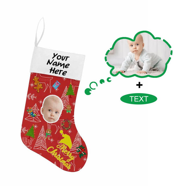Custom BabyFace Christmas Stocking