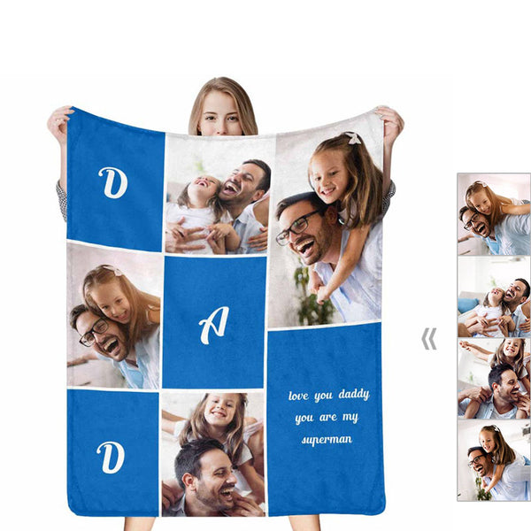 Custom Family Photos Blanket