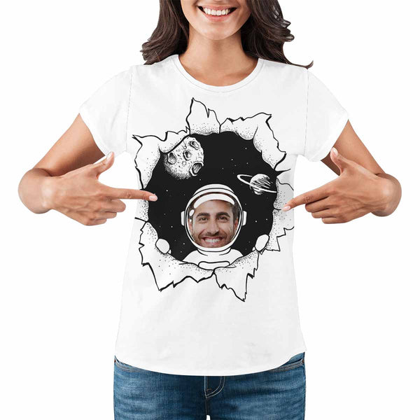 Custom Face Star Women's All Over Print T-shirt