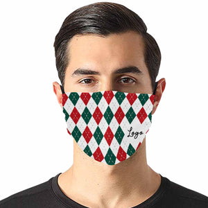 Custom Your Logo Christmas Fabric Mouth Mask