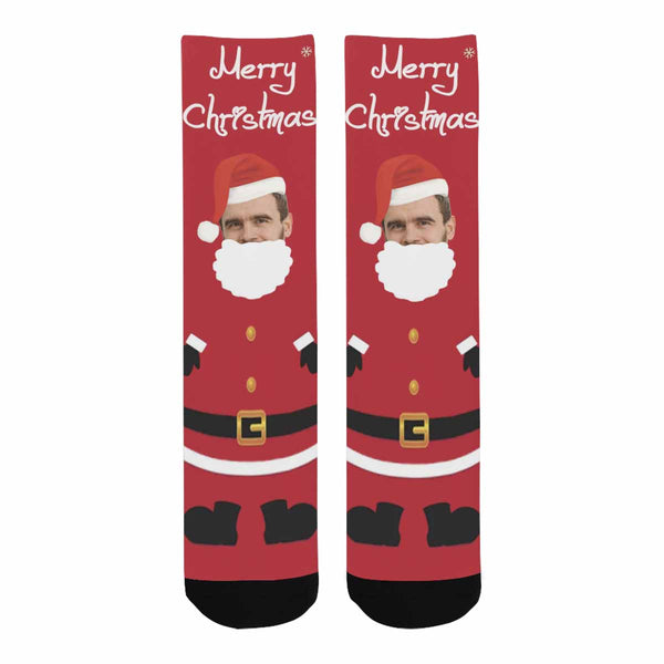Custom Face Santa Claus Socks
