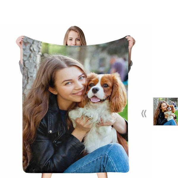 Custom Pet Lover Photo Blanket