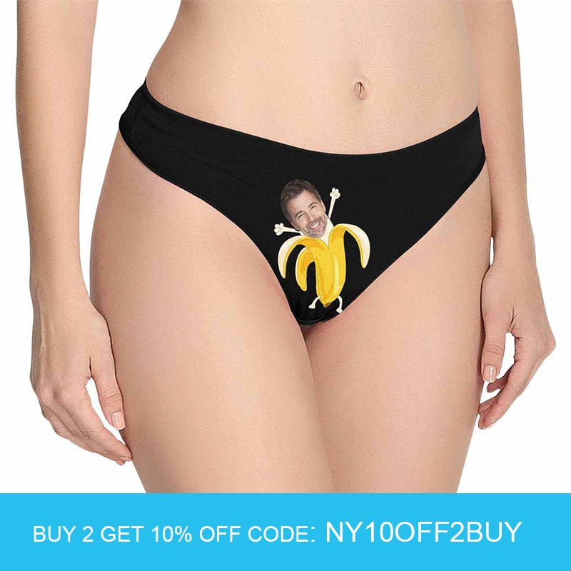 Custom Happy Banana Women's Classic Thong