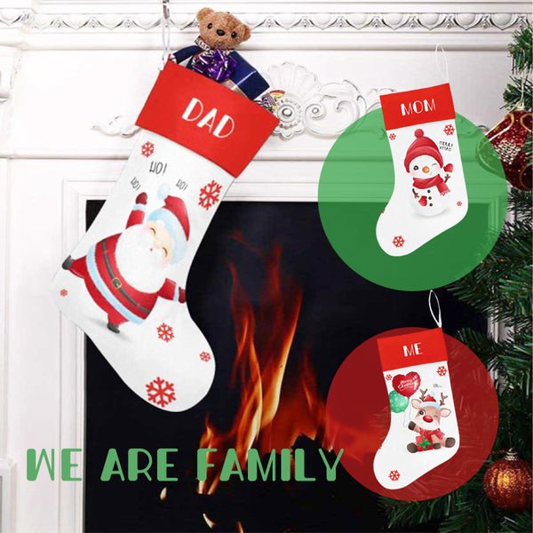 Custom Text Family Christmas Stocking